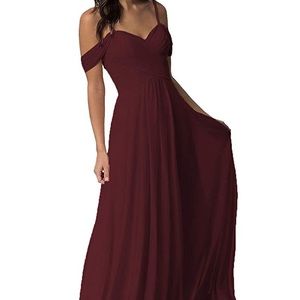 Formal burgundy dress